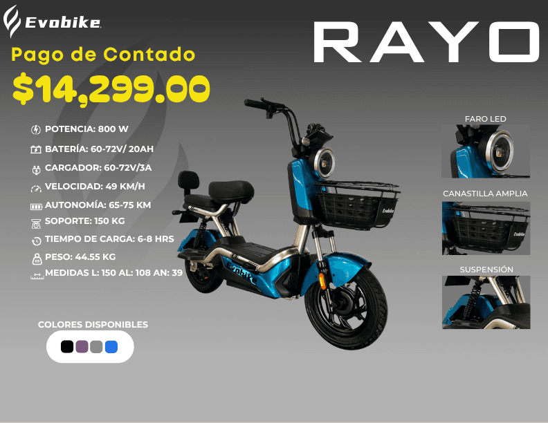 RAYO — ficha del catálogo EVOBIKE